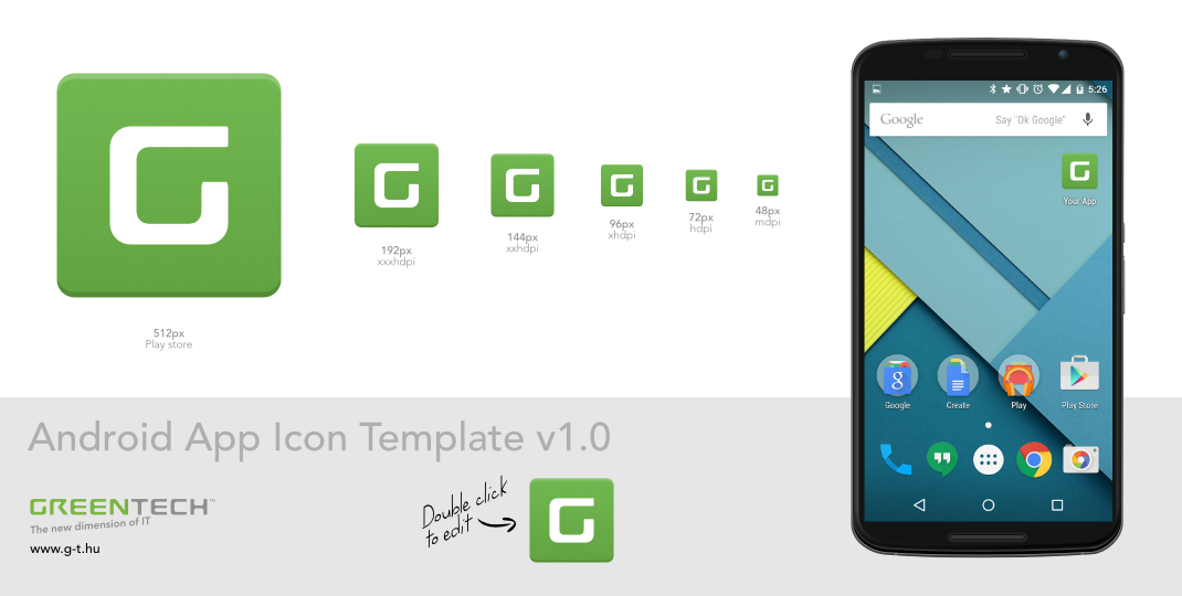 android app icon template