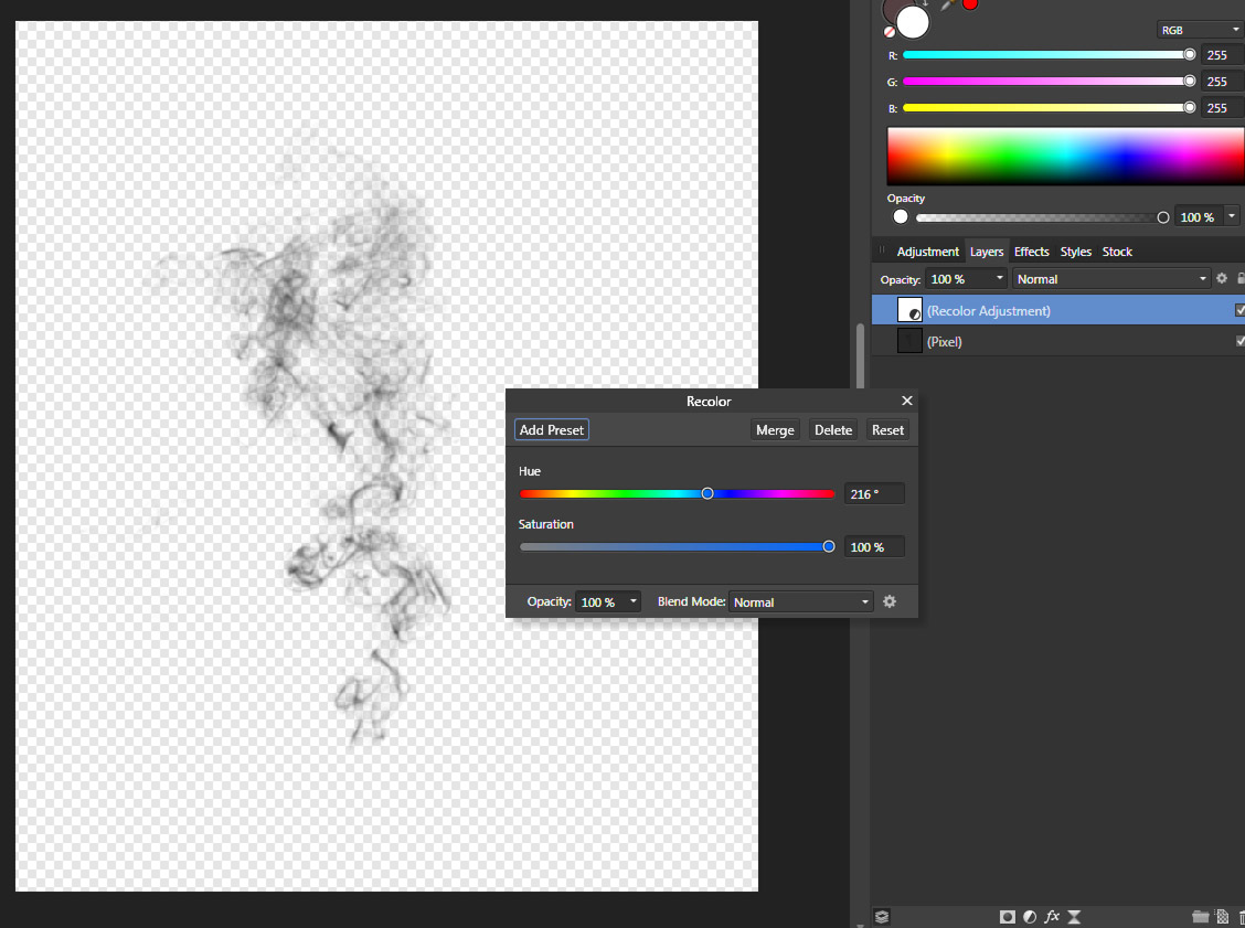 Aph Adjustment Layers Don T Have Effect On A Pixel Layer Affinity On Desktop Questions Mac And Windows Affinity Forum