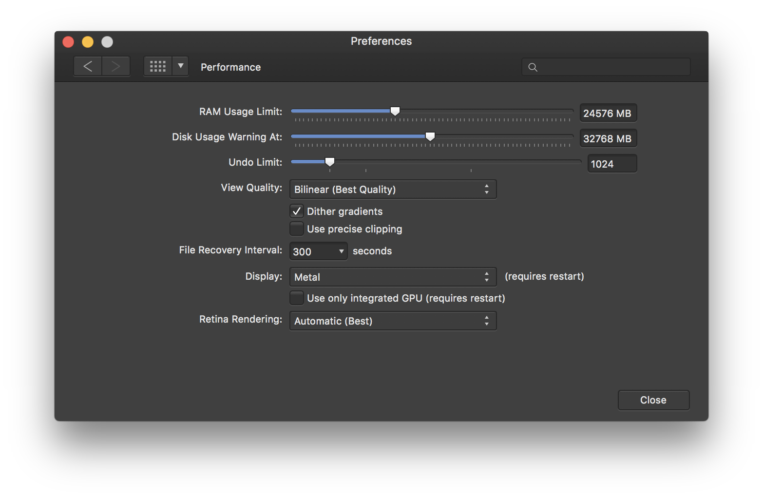 Preferences перевод. Ram usage. GPU показывает - 32768 цель использования. Ram Max. Preference game.