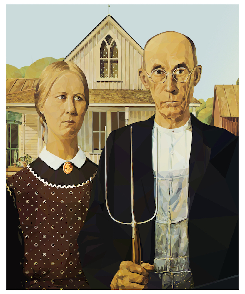 Resultado de imagen para American Gothic – Grant Wood