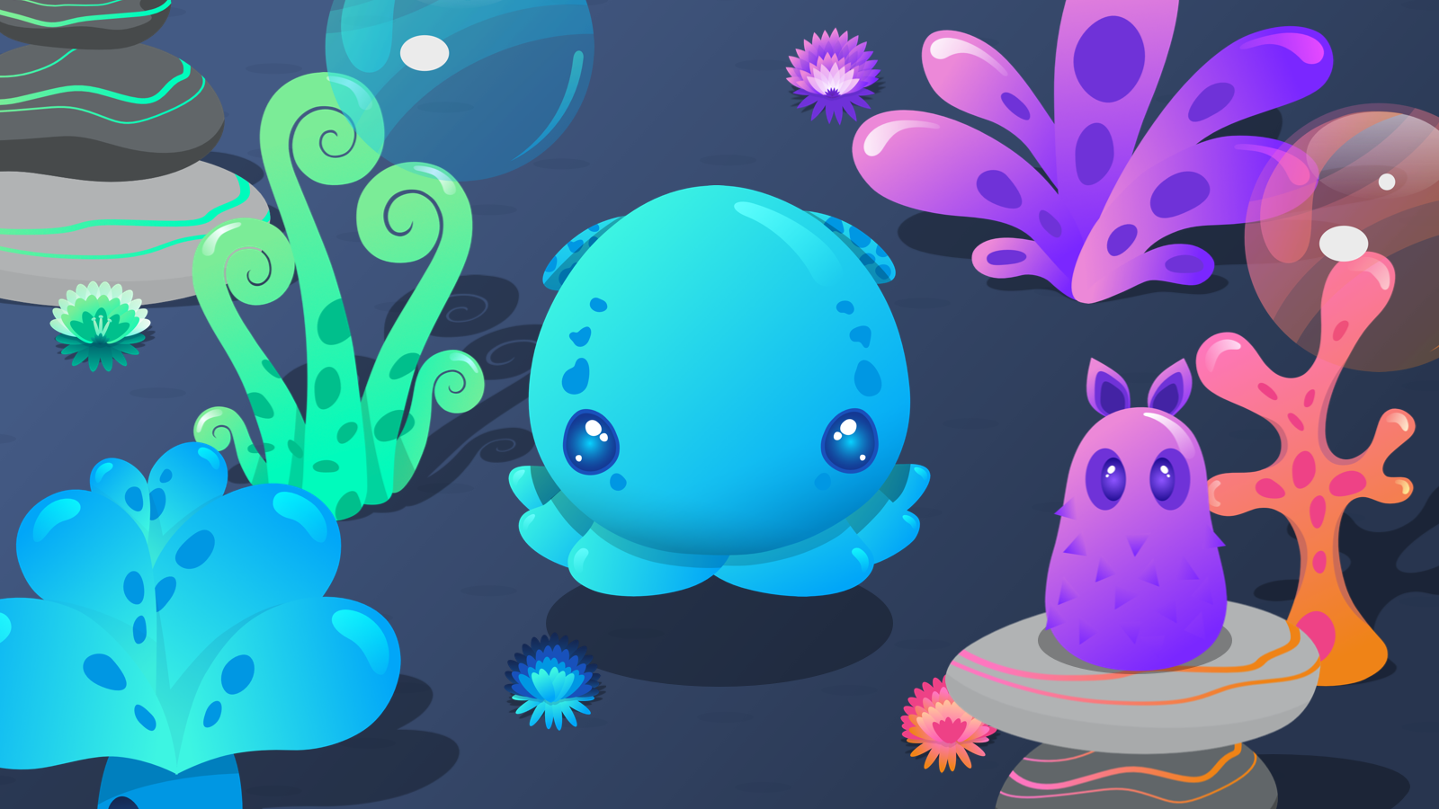 Zenquarium - Game artwork for a cute pocket aquarium - Share your work -  Affinity | Forum