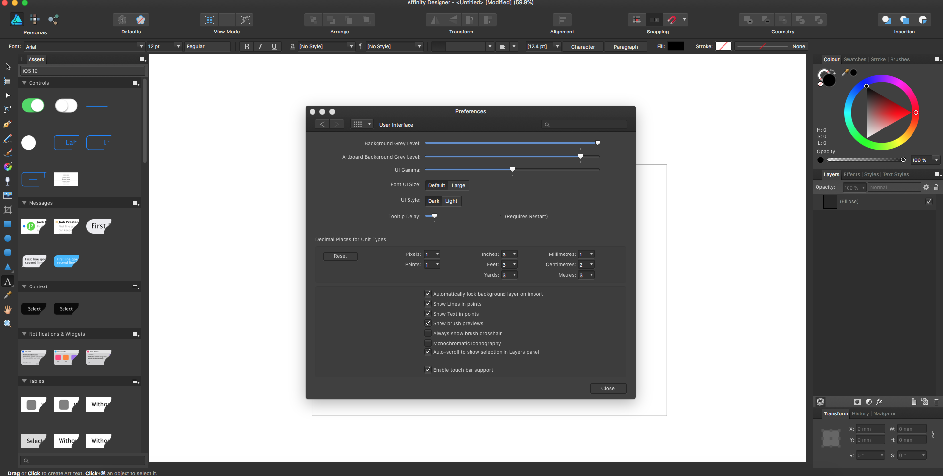 AD PASTEBOARD CHANGE COLOR PREFERENCES PreV2 Archive of Affinity