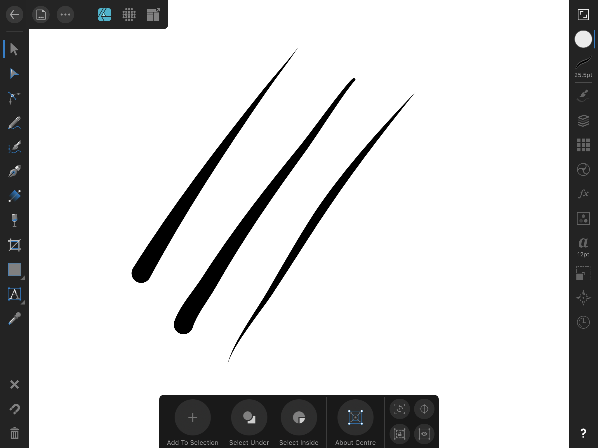 By Design Can T Use Brush Pressure Handles In Stroke Menu Pre 1 7 Ipad Resolved Threads Affinity Forum