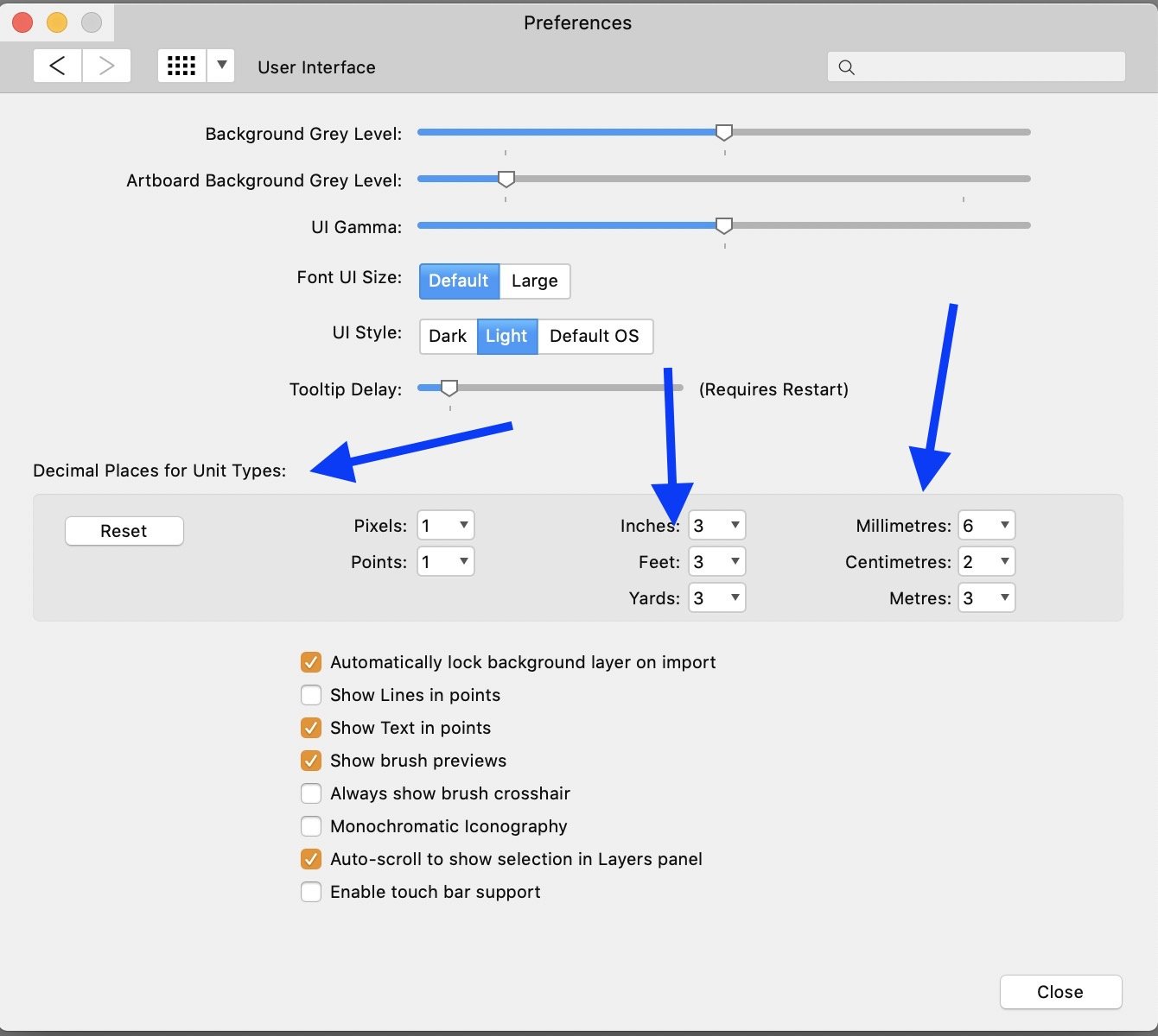 Fadenkreuz und Kommastellen - Feedback for Affinity Publisher V1 on ...