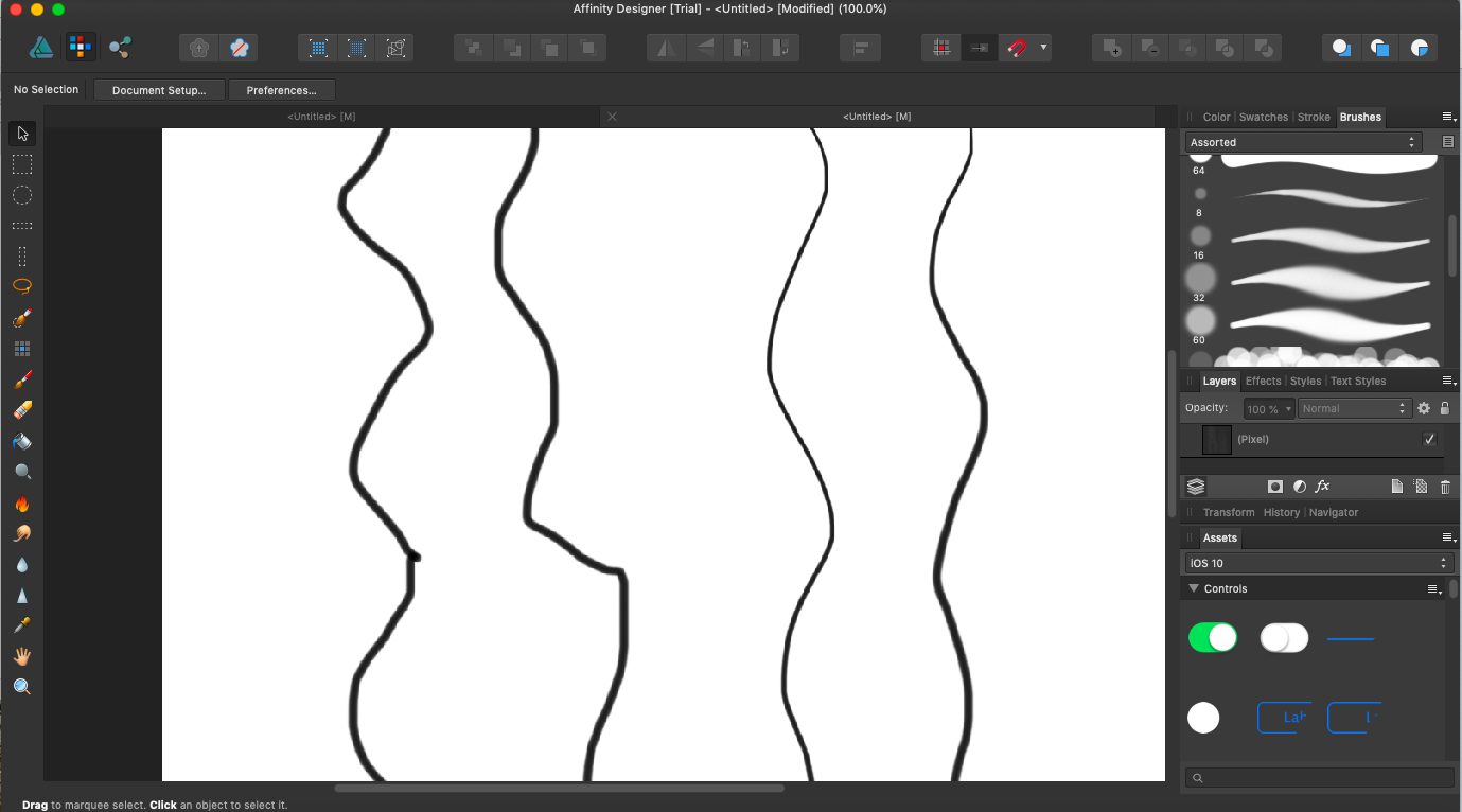 Affinity Designer Fine Liner Brushes