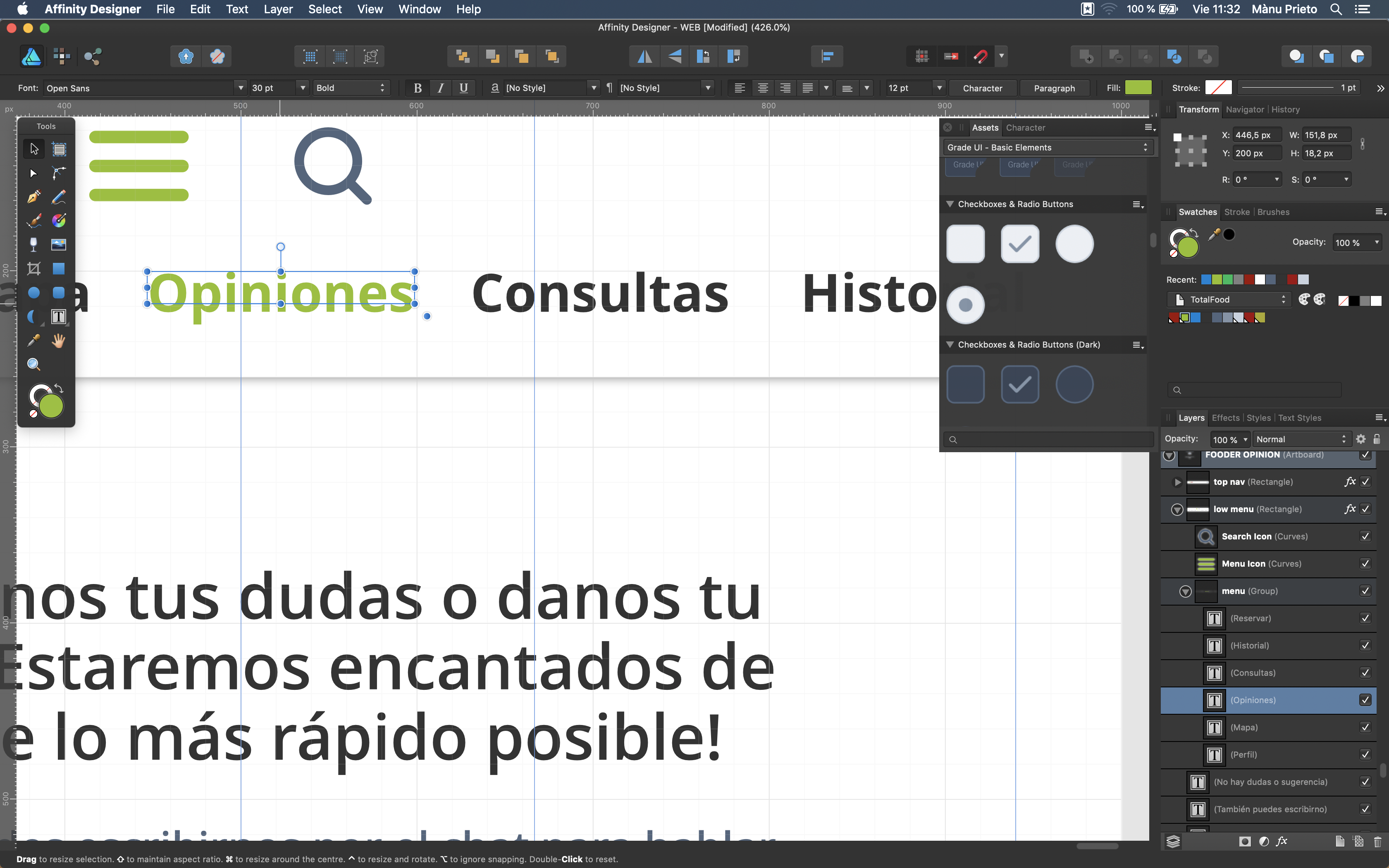 Affinity Designer Ui