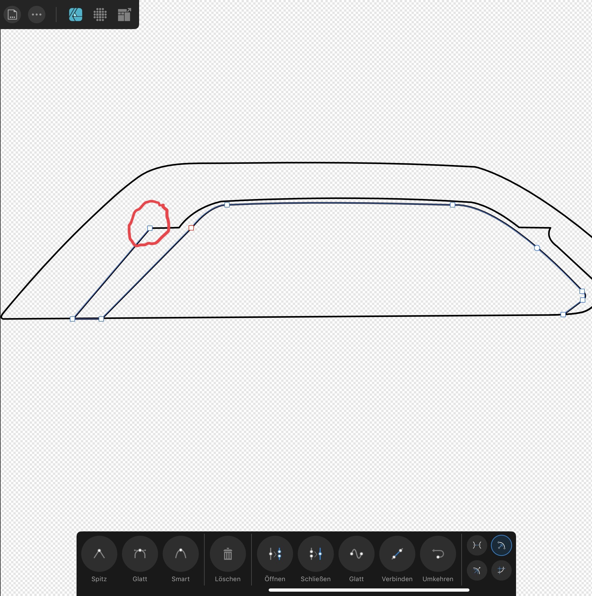Can T Connect Two Curves Affinity On Ipad Questions Affinity Forum