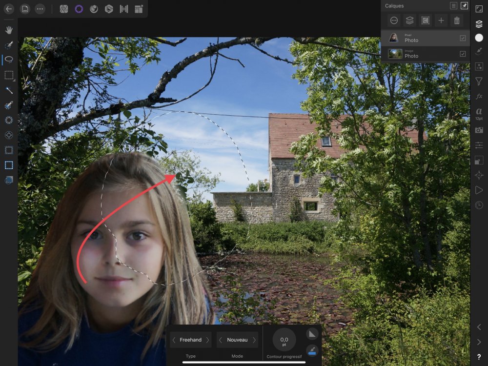 Détourer une image avec masque - Pre-V2 Archive of Affinity on iPad ...