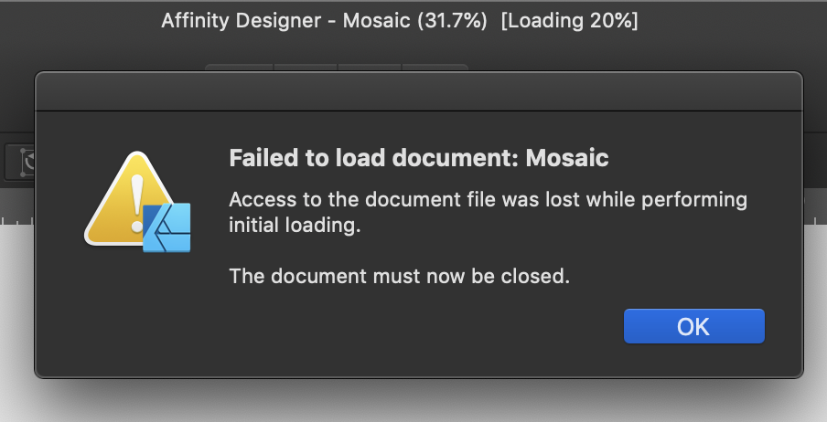 Failed To Load Document Pre 1 9 Designer Bugs Found On Macos Affinity Forum