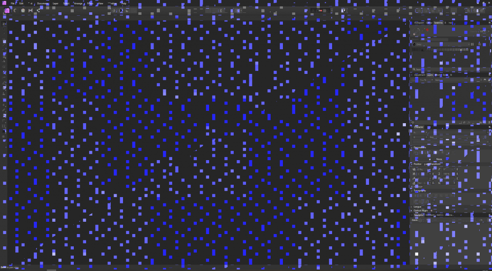 Square blue dots all over screen Photo 1.7 PreV2 Archive of