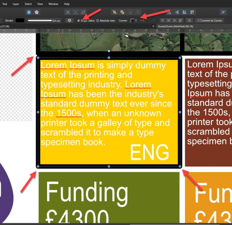 Rectangle rounded corners PreV2 Archive of Affinity on Desktop