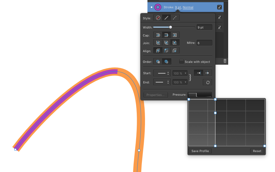 [feature request] Stroke length scale Feedback for Affinity Designer