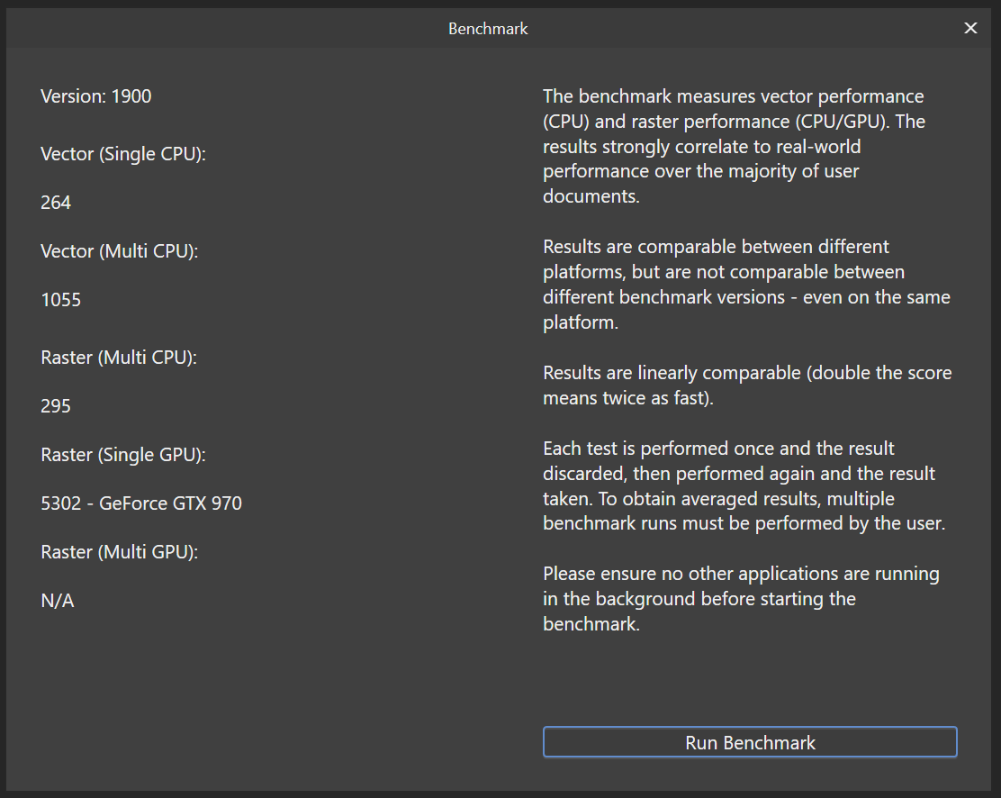 Benchmark 1900 Results Photo Beta On Windows Affinity Forum