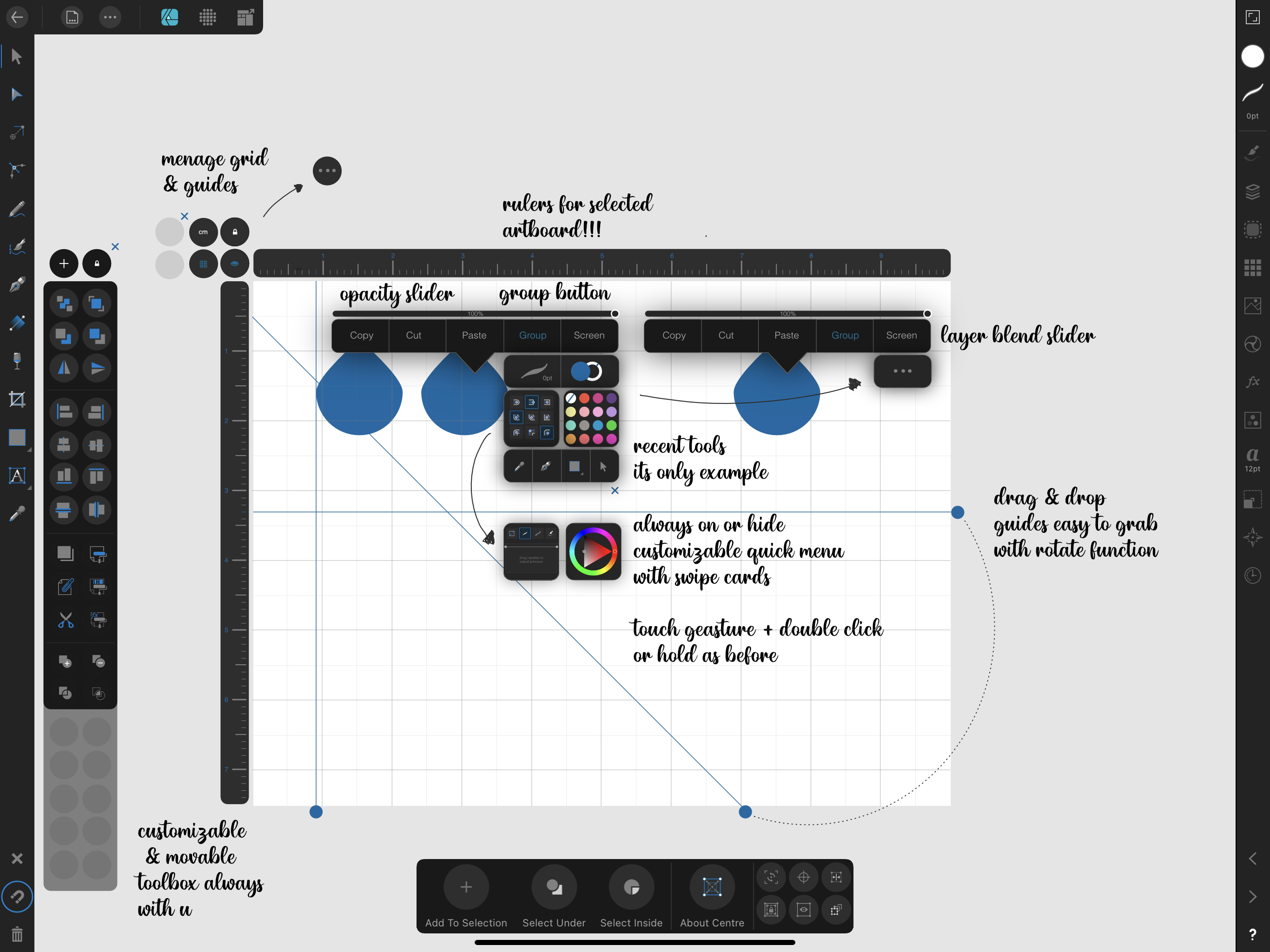 Some Improvements screenshot Included Feedback For Affinity Designer V1 On IPad Affinity 