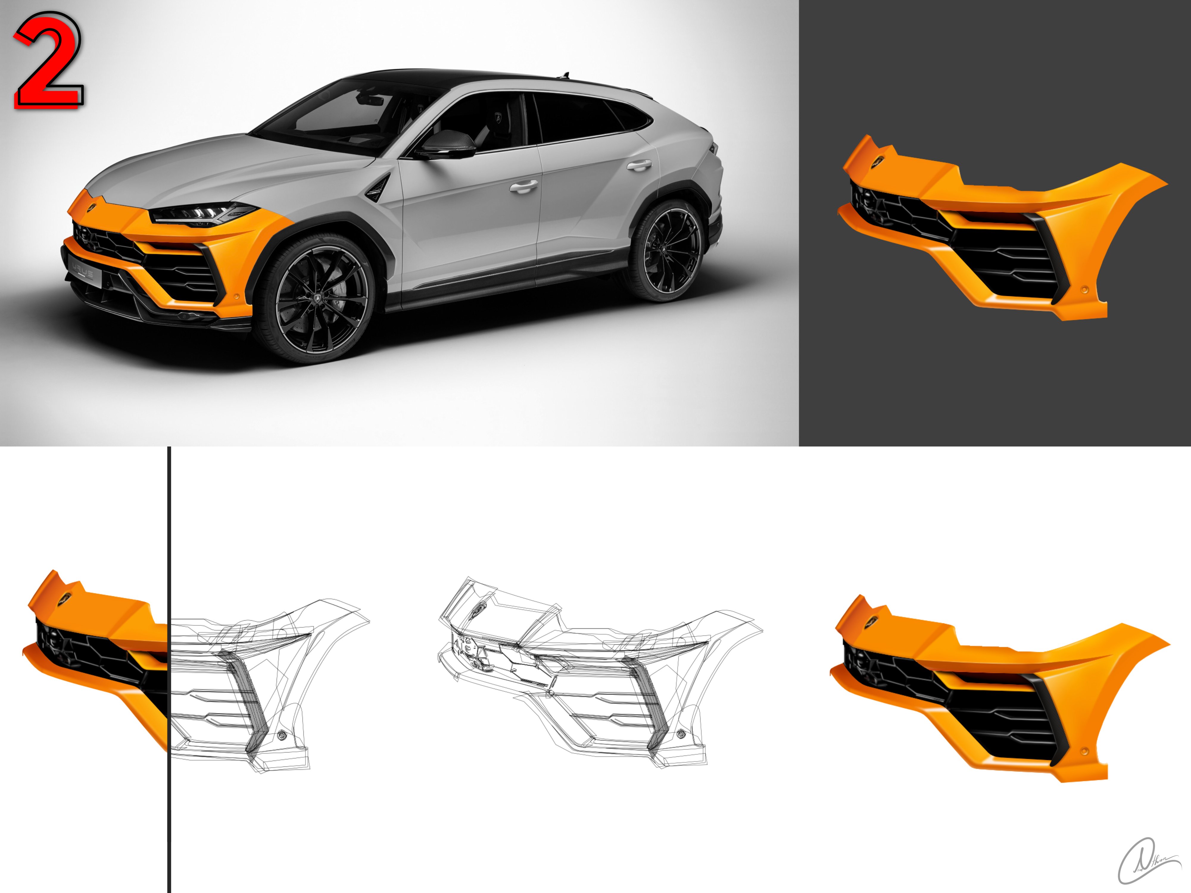 Lamborghini Urus - Vector ( WORKING ) - Share your work - Affinity | Forum