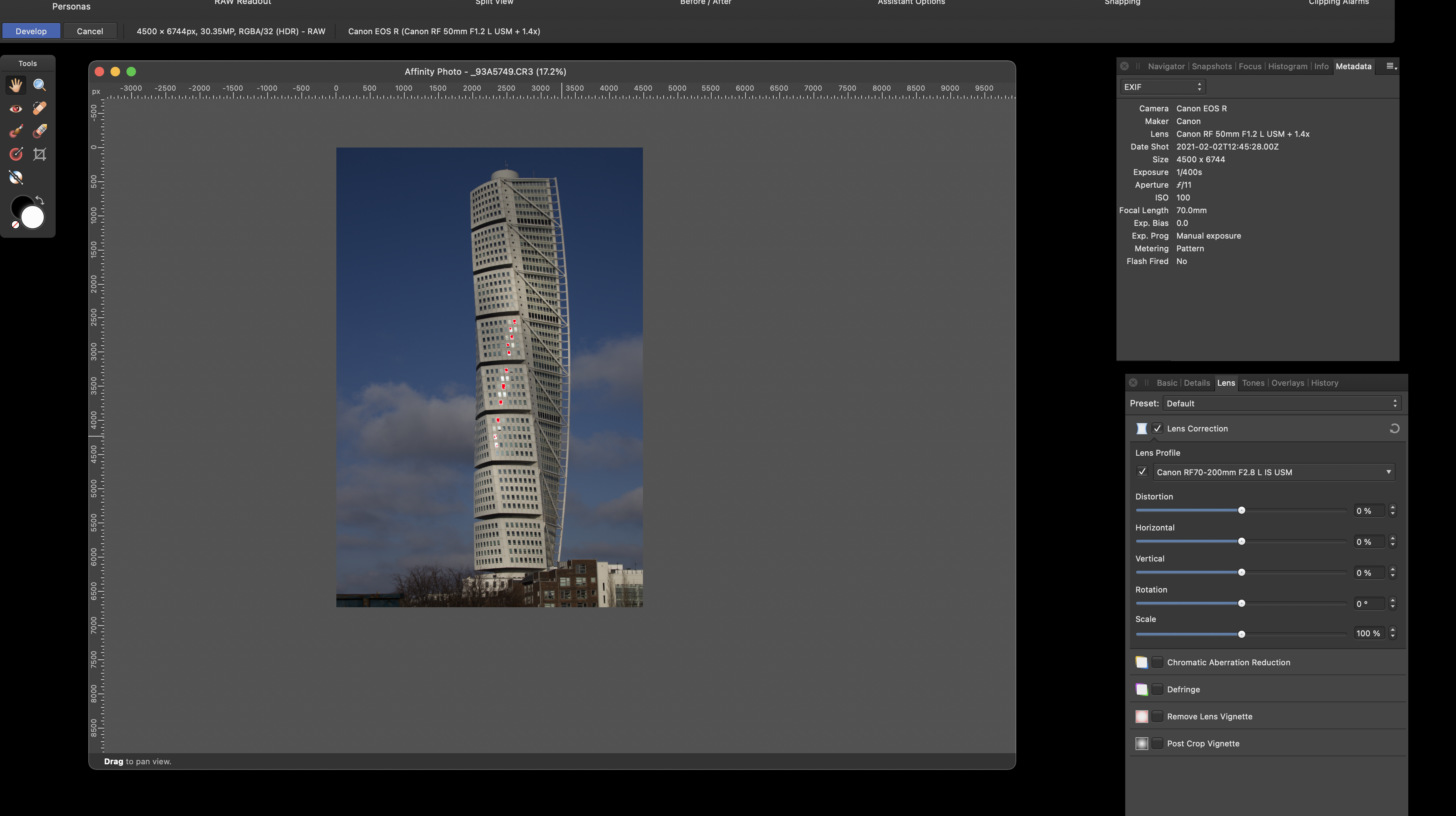 Metadata It Show The Wrong Lens I Used Affinity On Desktop Questions Mac And Windows Affinity Forum