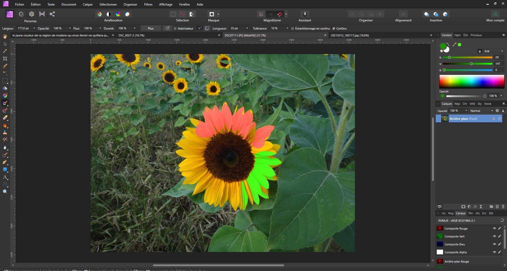 Problem with color replacement brush PreV2 Archive of Affinity on