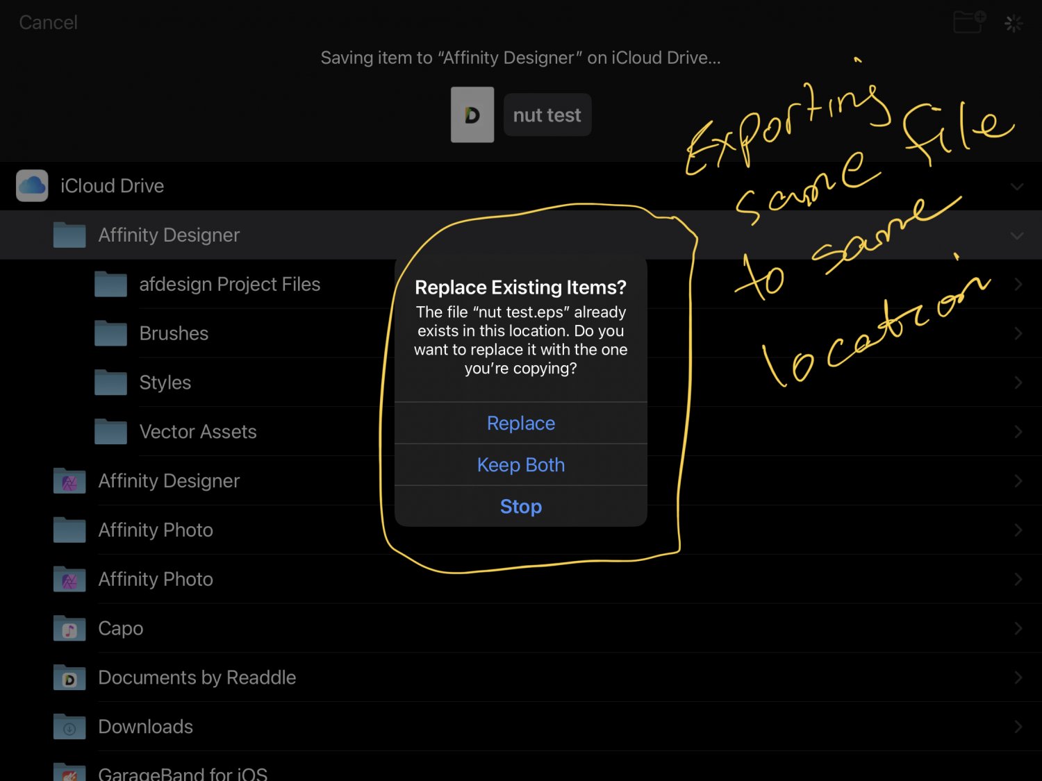 iCloud Bug Alert (Not replacing files, it’s just copying them) PreV2