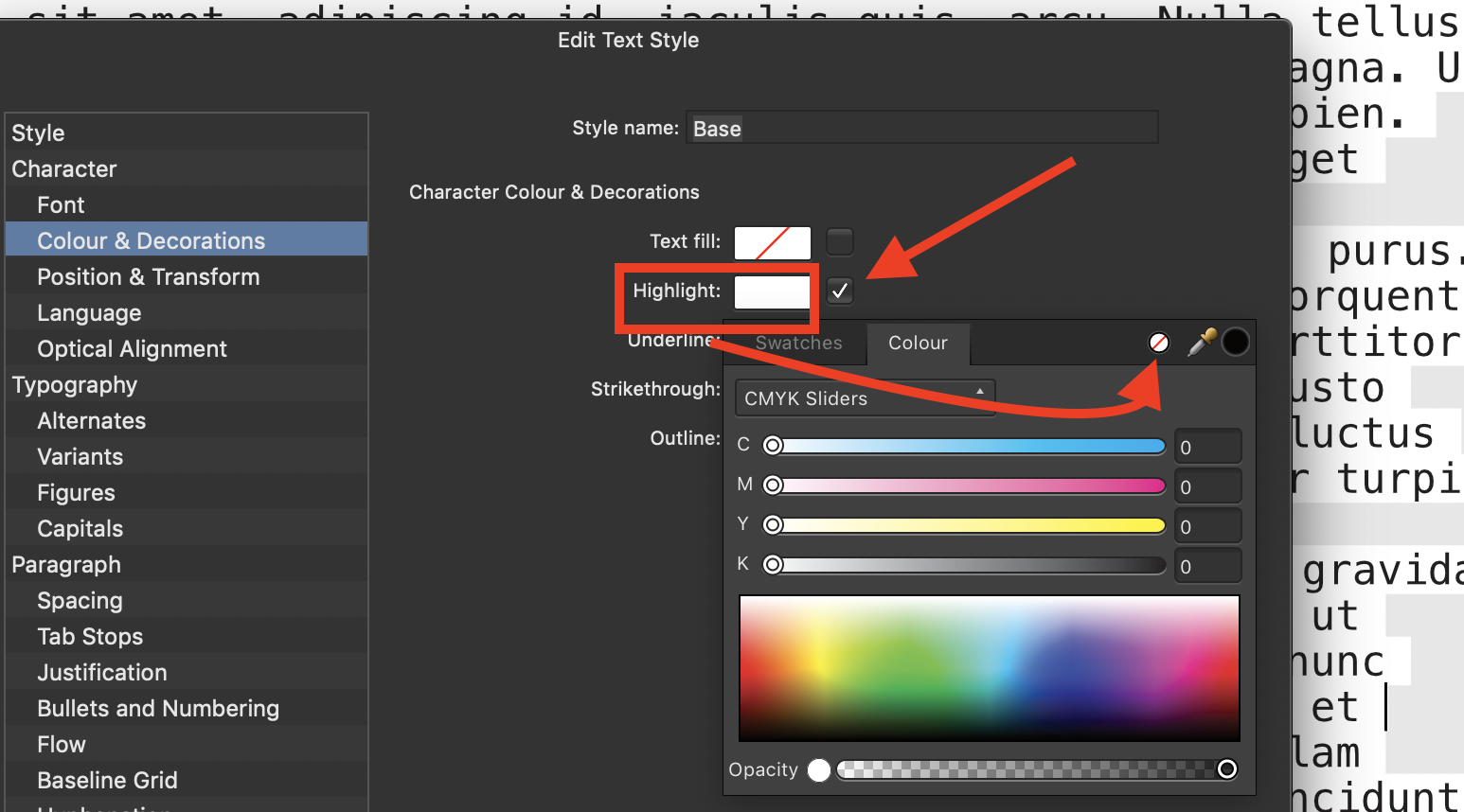 change text color in affinity photo