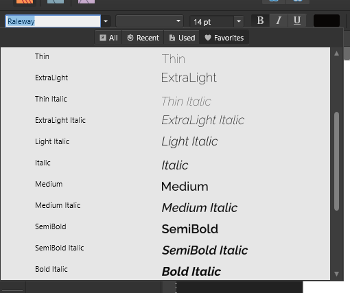 Affinity Publisher won't show some installed fonts - V1 Bugs found on ...