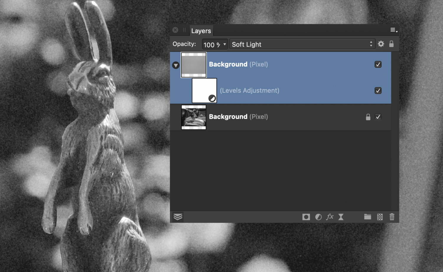 How to make an image consisting of film grains (using Affinity Photo)? PreV2 Archive of