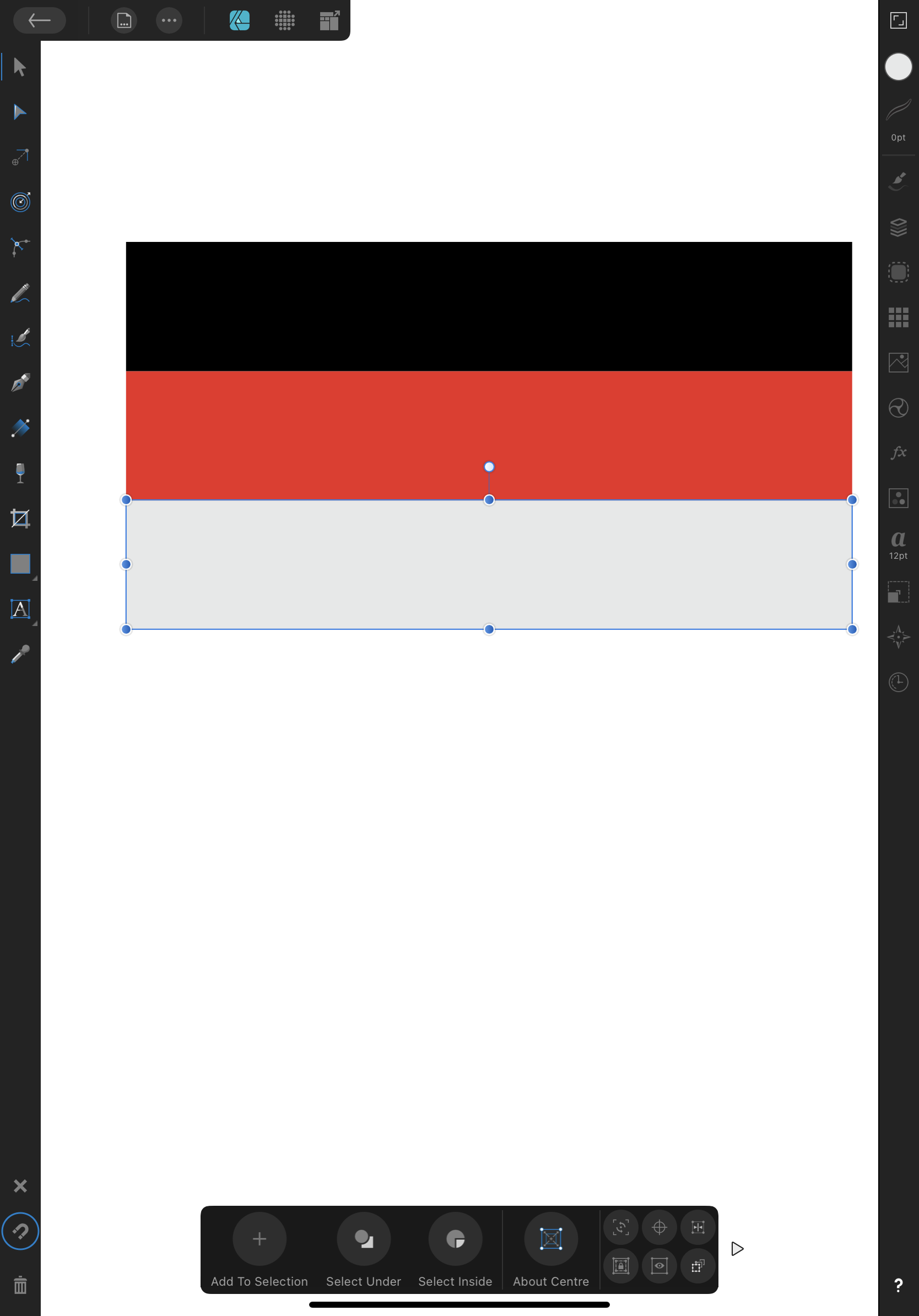 Simple Circular Flag with 3 Horizontal Stripes. PreV2 Archive of