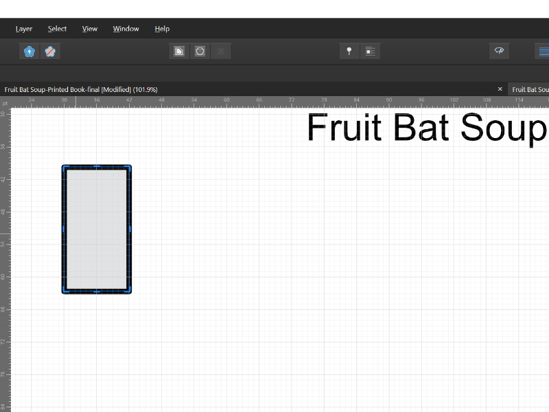 Grey Box on certain pages PreV2 Archive of Affinity on Desktop