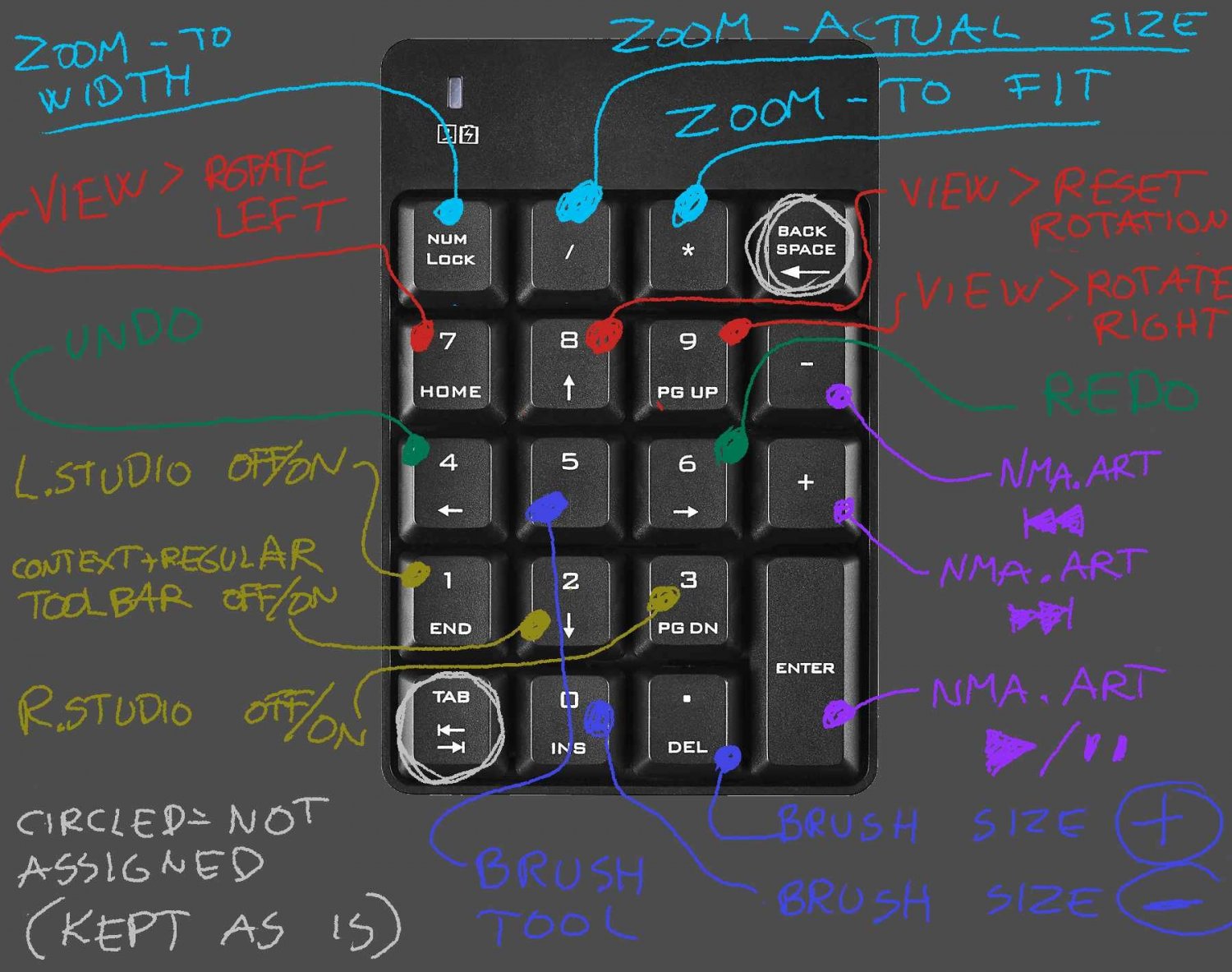 How to setup A cheap Wifi numeric Keypad to work like a substitute for