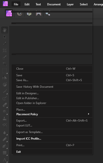 Menus not usable and app crashes all the time when display output color ...