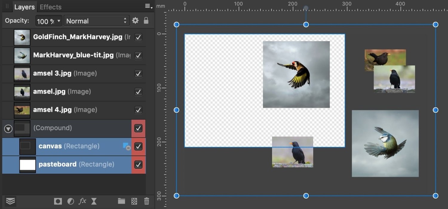 Pasteboard in Affinity photo PreV2 Archive of Affinity on Desktop