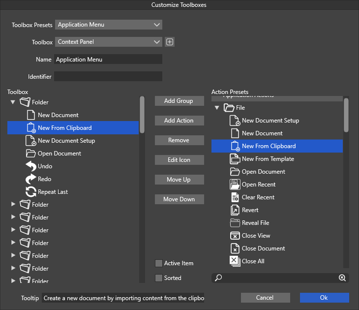 New from clipboard with no open documents Feedback for the V1