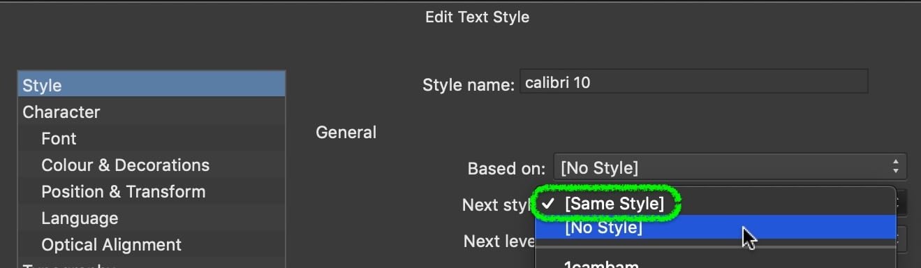 Text keeps changing to "no style" - help - Pre-V2 Archive of Affinity ...