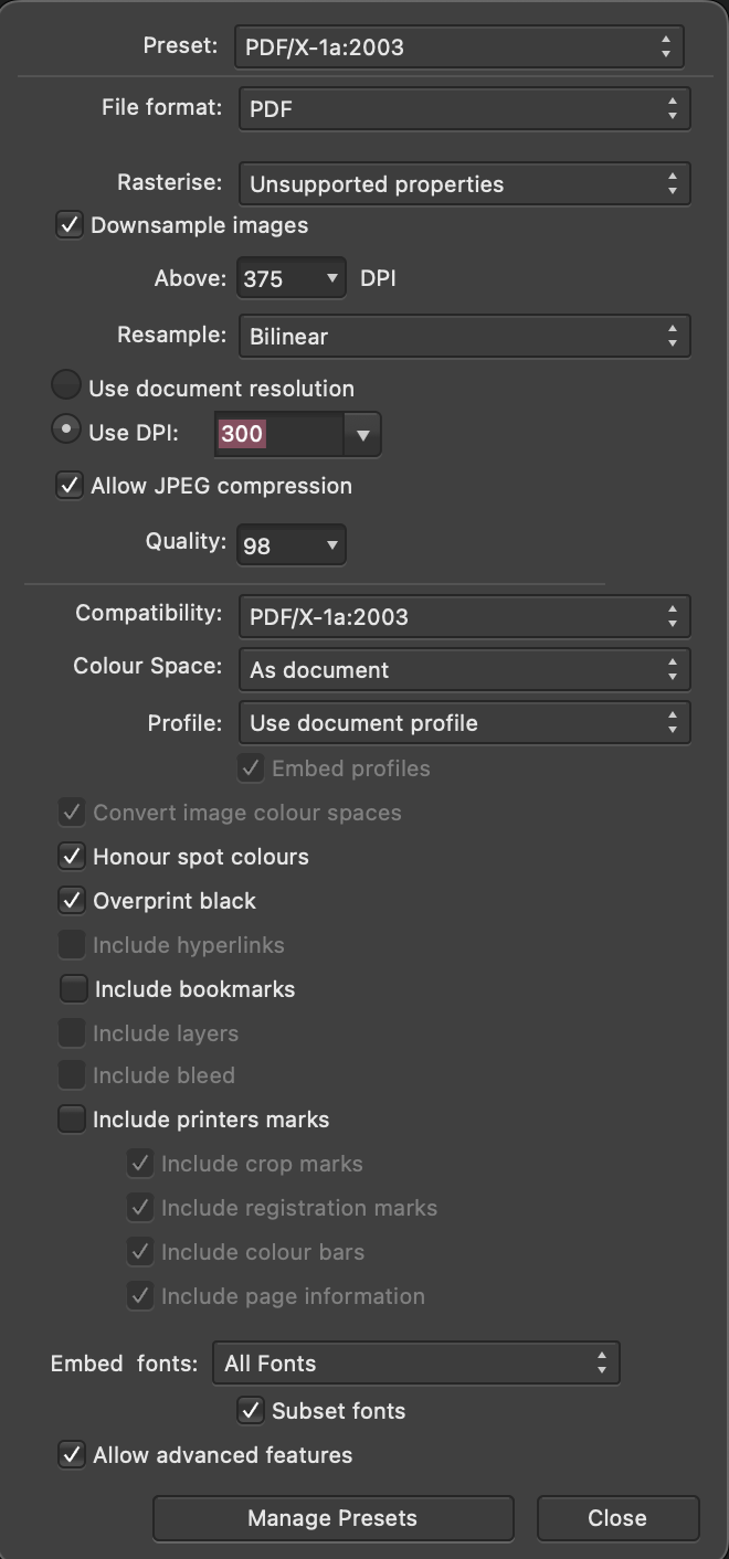 Help exporting gradients to pdf pre v2 archive of desktop questions