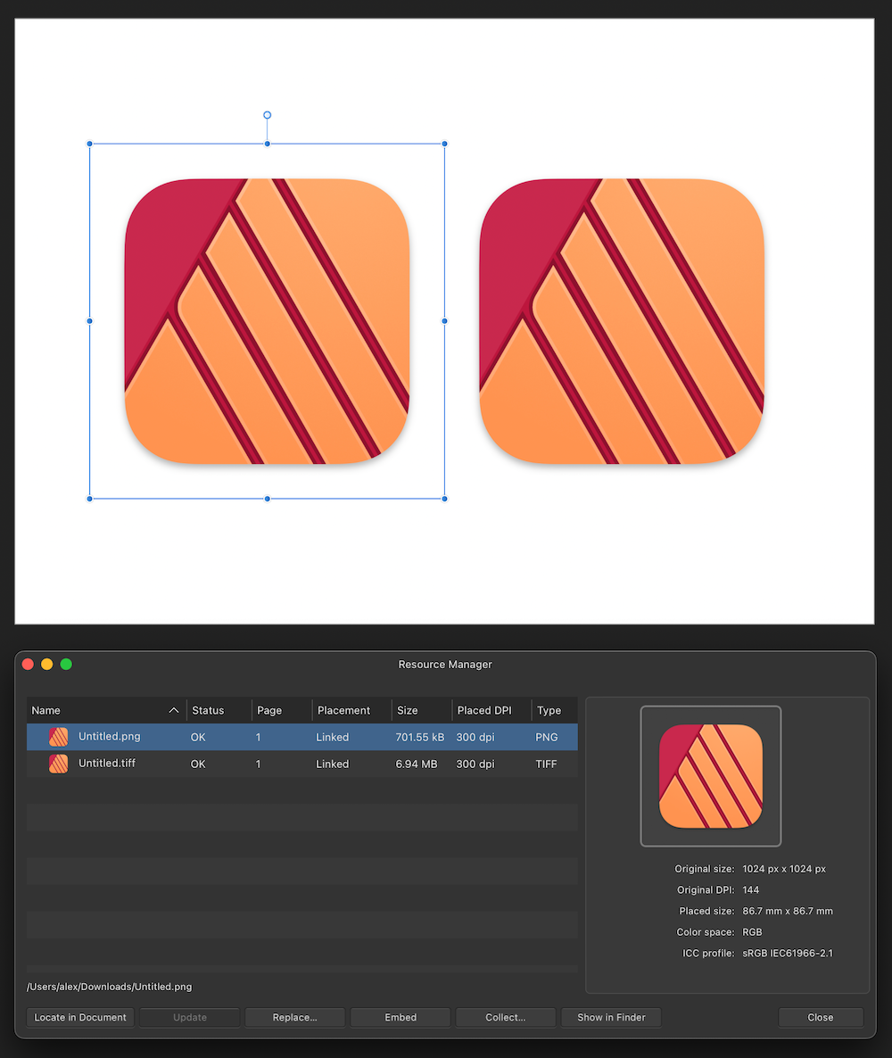 Exported PDF Missing Image Details - V1 Bugs Found On MacOS - Affinity ...