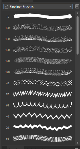 Affinity Designer Fine Liner Brushes