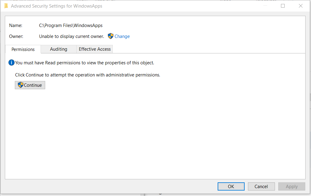 Version 2 Windows cannot access the specified device, path, or file