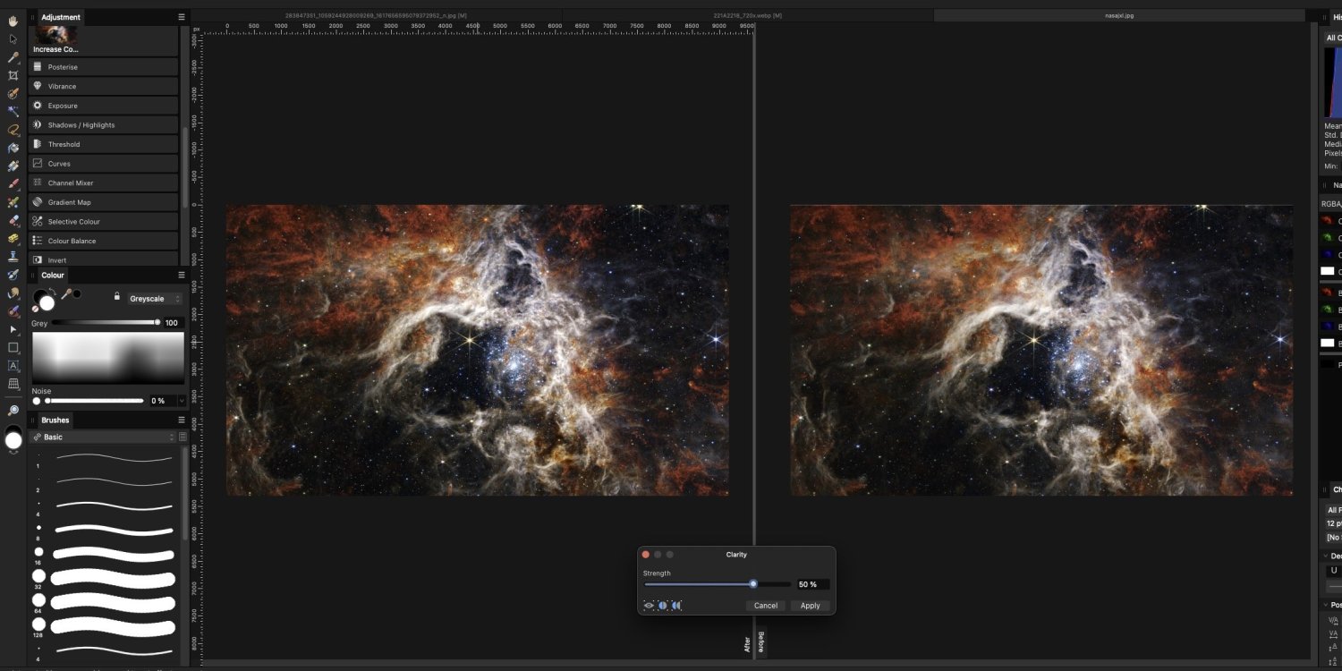 Mirror view; Zooming in/Zoom to fit (out), watching/reading Latin