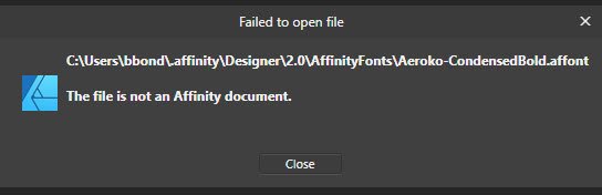Install .affont files? - Affinity on Desktop Questions (macOS and Windows)  - Affinity