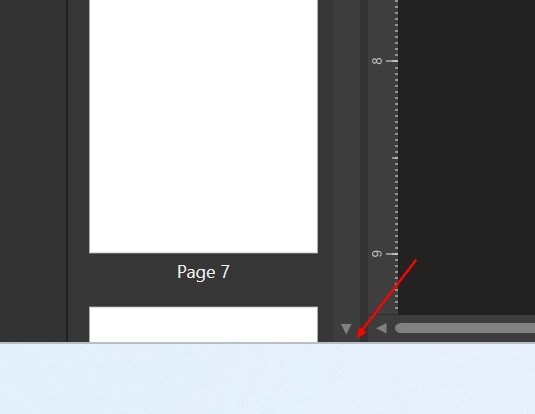 the status bar is present at the bottom of the publisher window