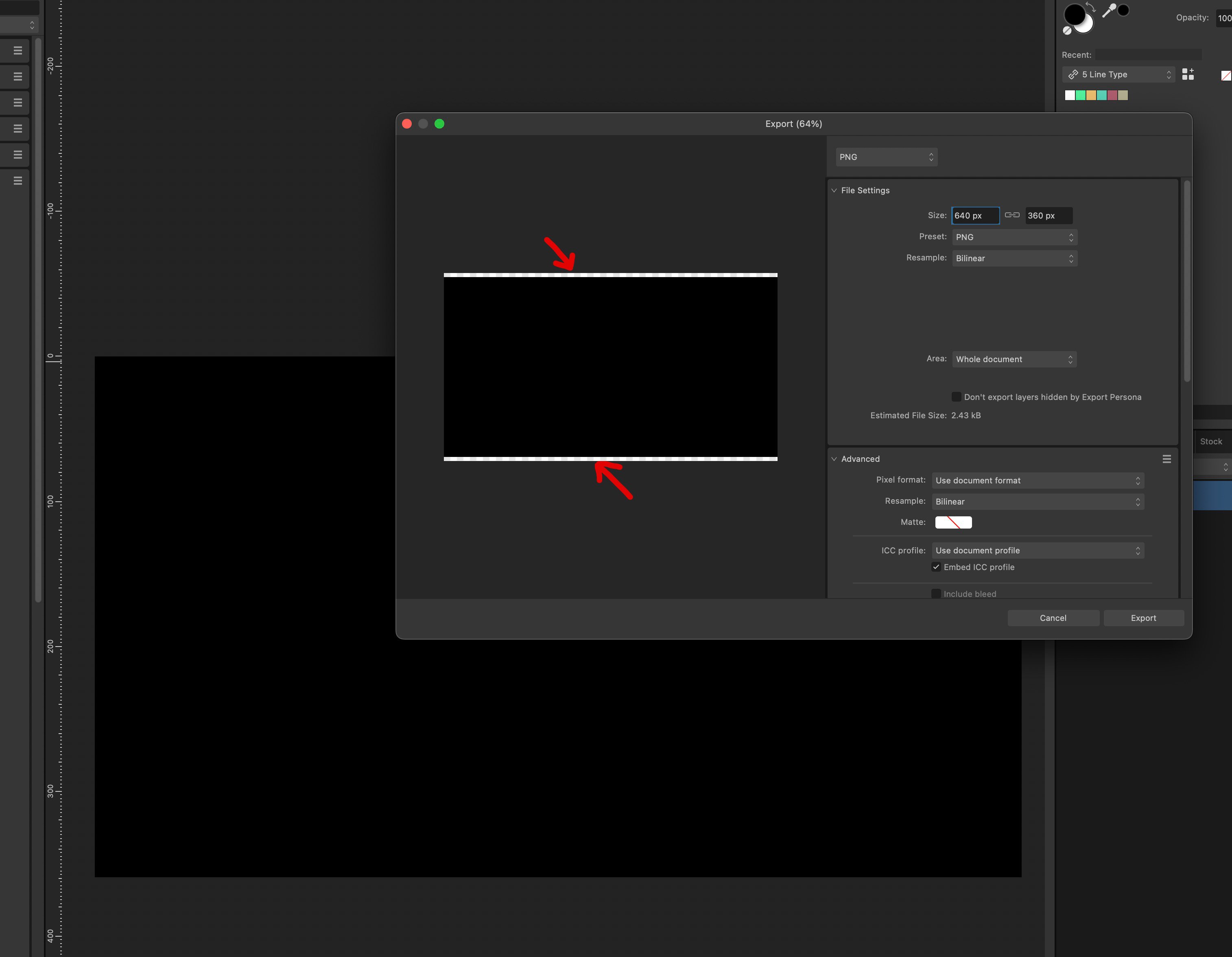 Affinity 2 Export png jpg Unwanted Transparency In Preview Bug V2 Affinity 2 Export png jpg Unwanted Transparency In Preview Bug V2