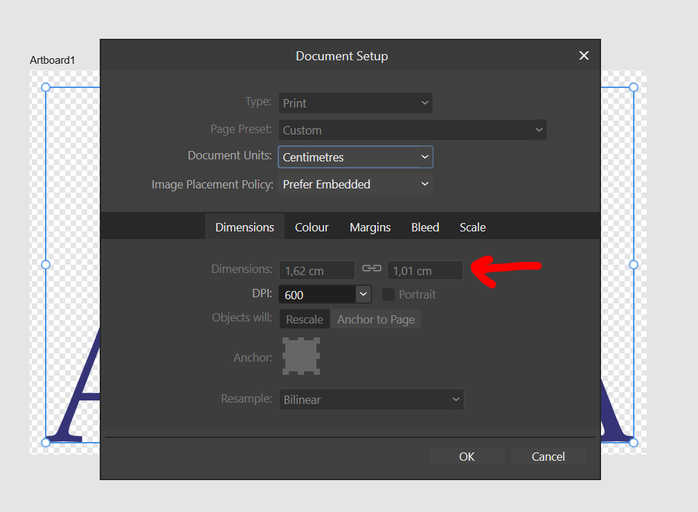 Affinity Designer -> Document Setup -> Dimensions - Affinity on Desktop ...