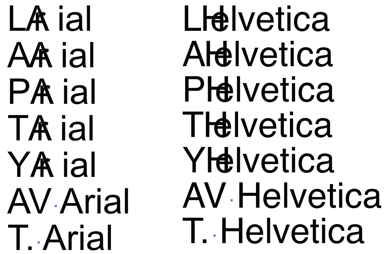 Ligature On/Off as App Setting not each document Feedback for the