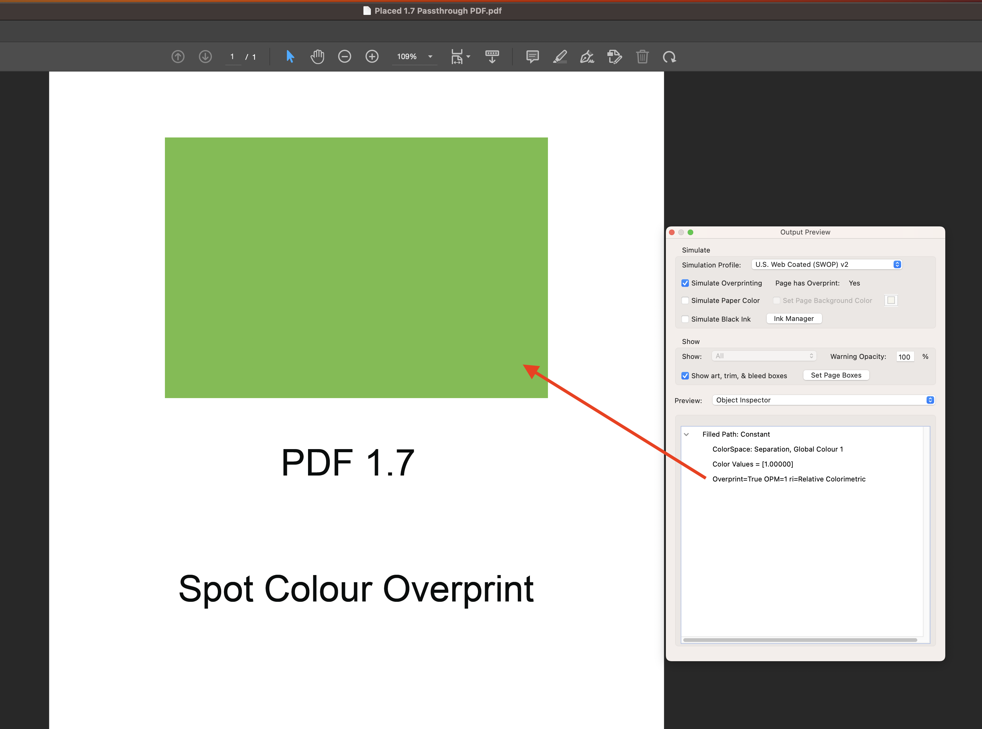 Overprinting in InDesign