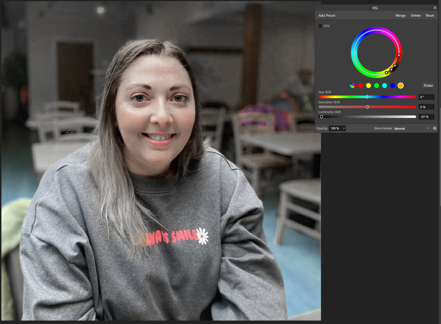 How Do You Change The Colour Of A Portrait Photo To Shades Of One