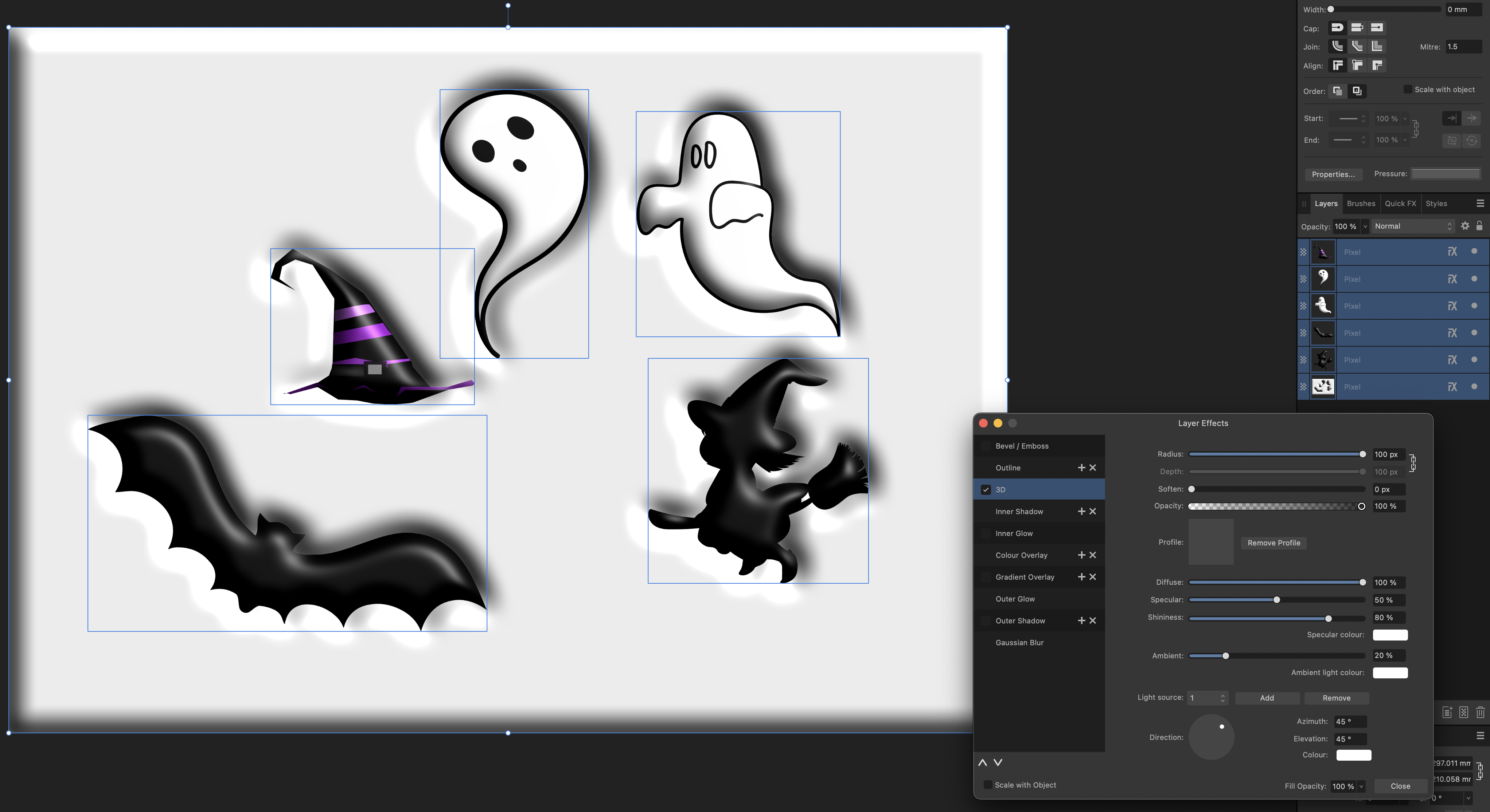 Getting this 3D effect (split) - Affinity on Desktop Questions (macOS and  Windows) - Affinity | Forum