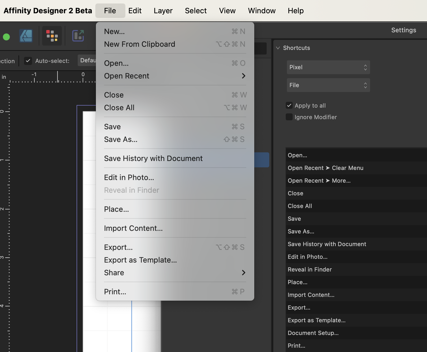 how-to-change-document-size-where-is-document-setup-affinity-on