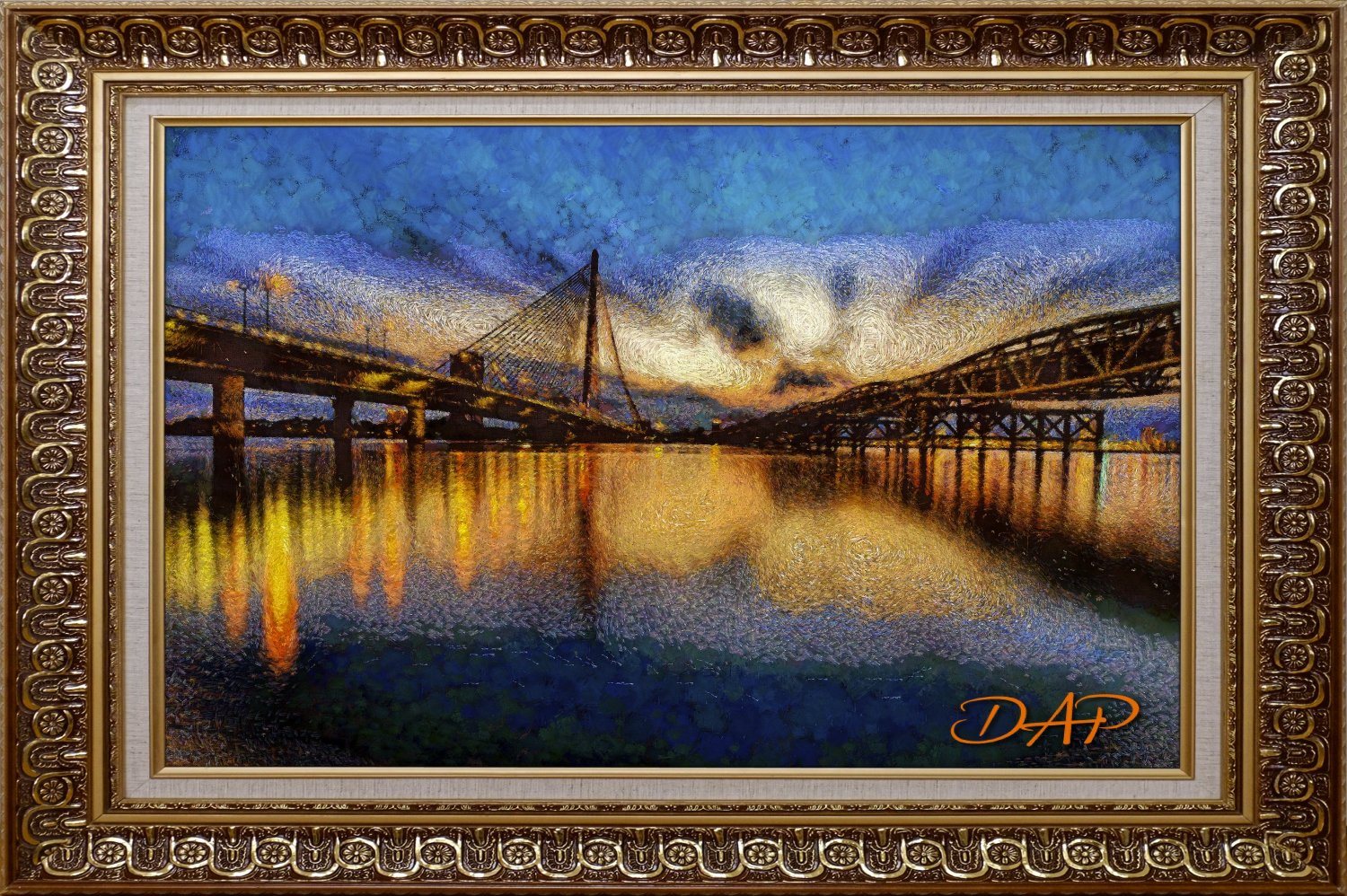 Bridge over the Water Painting with DAP Pro 8 and Affinity Photo