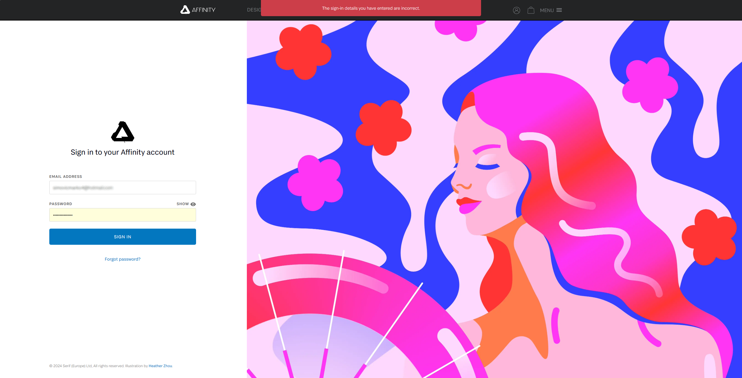 Signin Problem Customer Service, Accounts and Purchasing Affinity