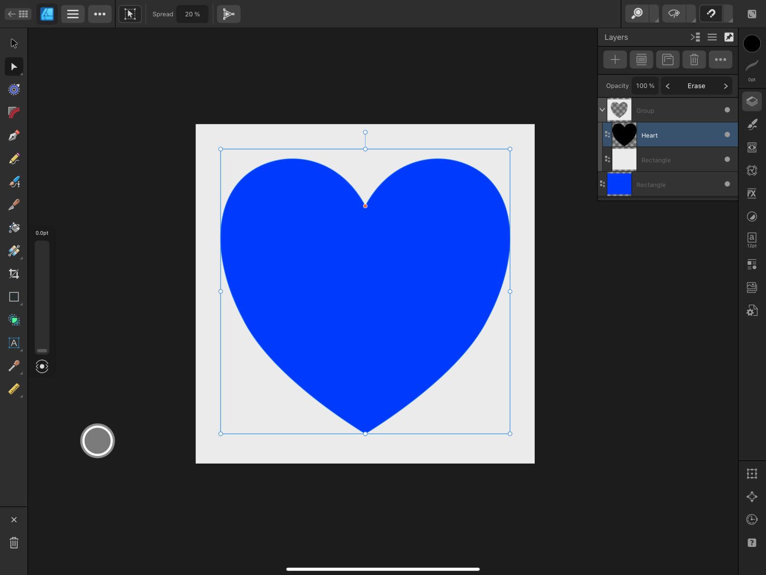 Erase layer blend mode doesn’t work in vector - Affinity on iPad ...