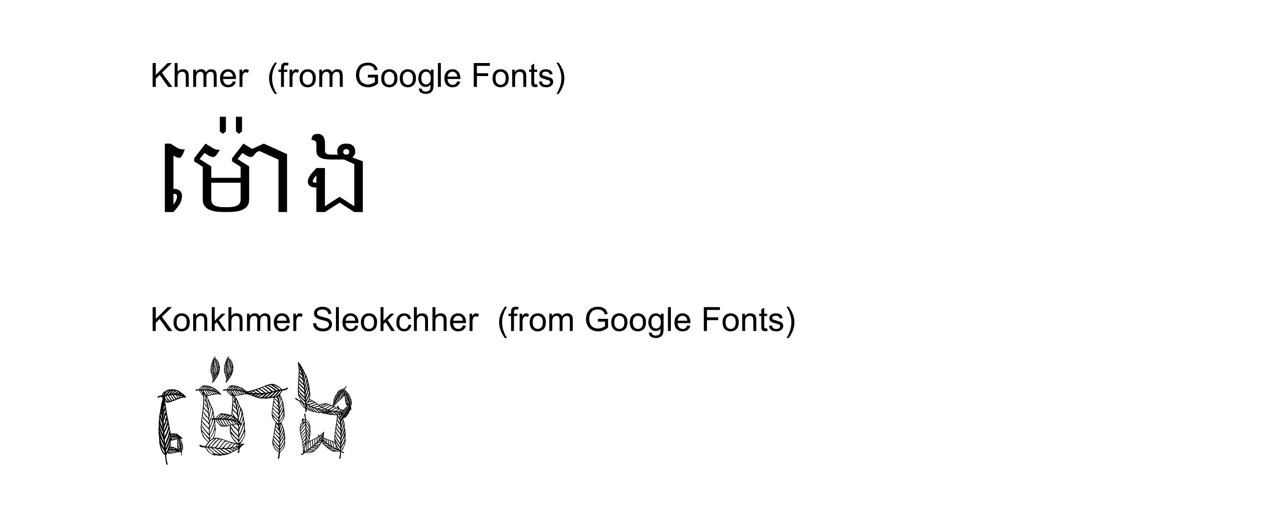 Affinity suite products still does not offer support for khmer fonts